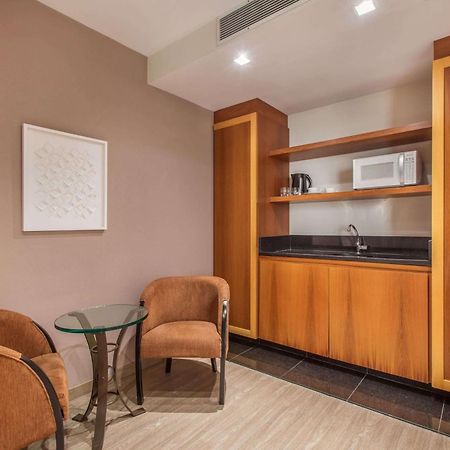 保利斯塔美利亚酒店 圣保罗 外观 照片 A kitchenette in a hotel room