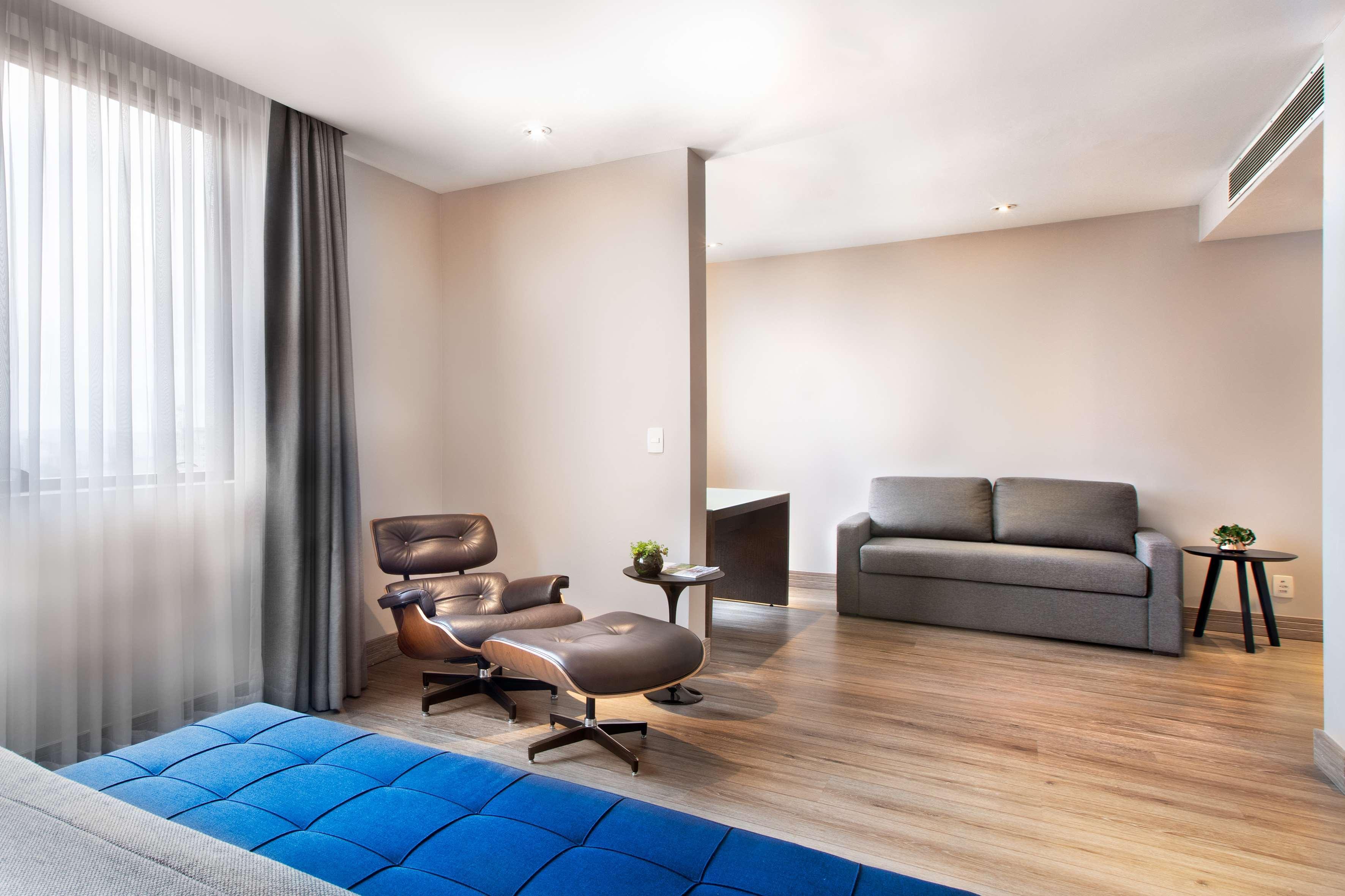 保利斯塔美利亚酒店 圣保罗 外观 照片 A room at the hotel