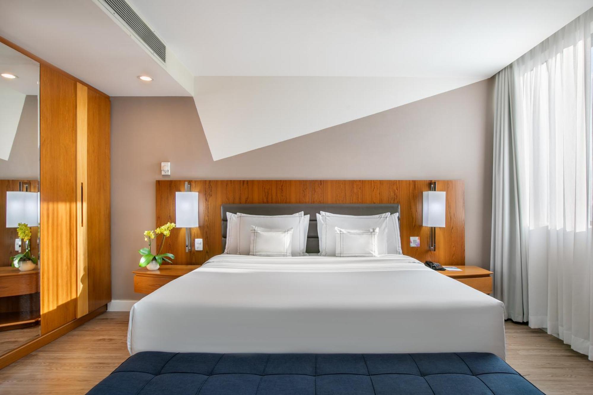 保利斯塔美利亚酒店 圣保罗 外观 照片 A bedroom at the hotel